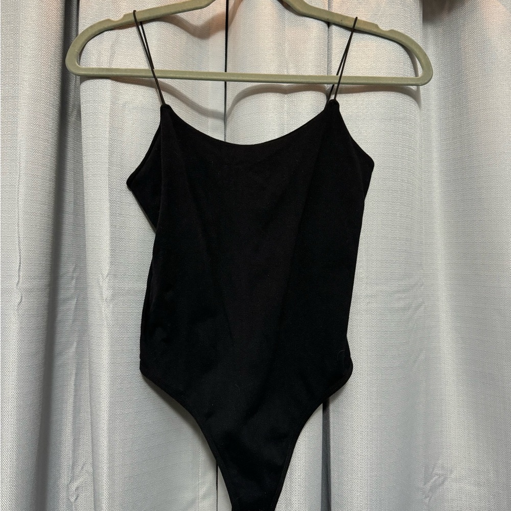 Free People Black Cami Bodysuit - XS/S